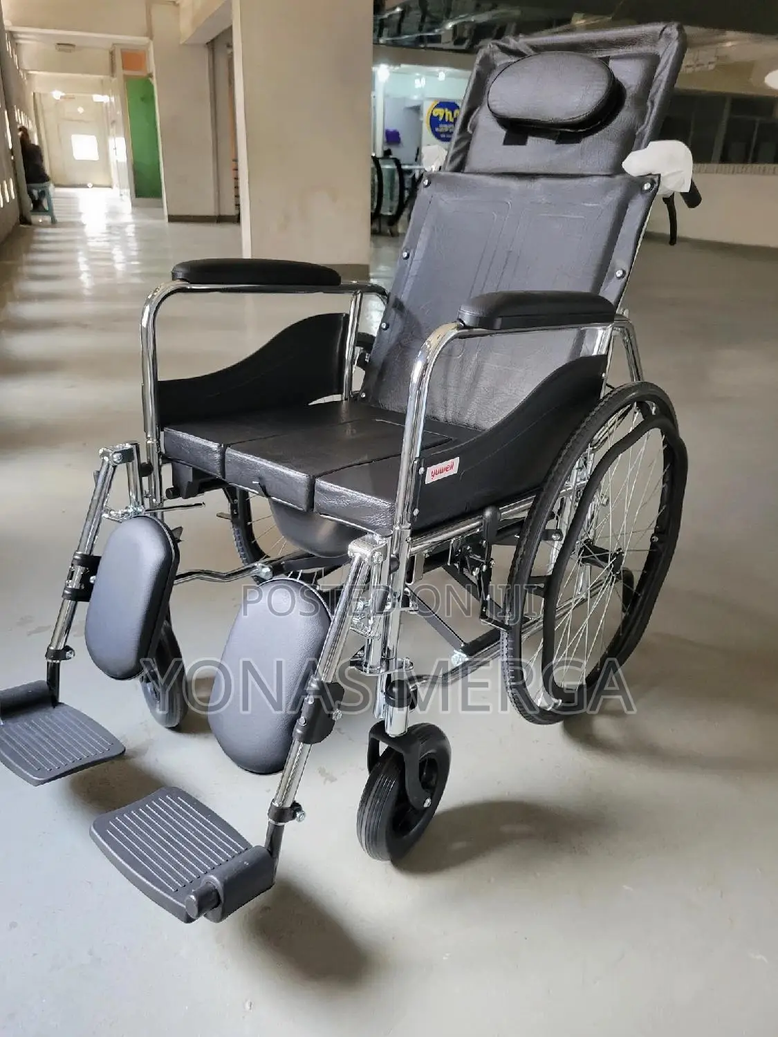 Toilet Wheelchair (Economy)Code: Nmwc0002 - (Wheelchair