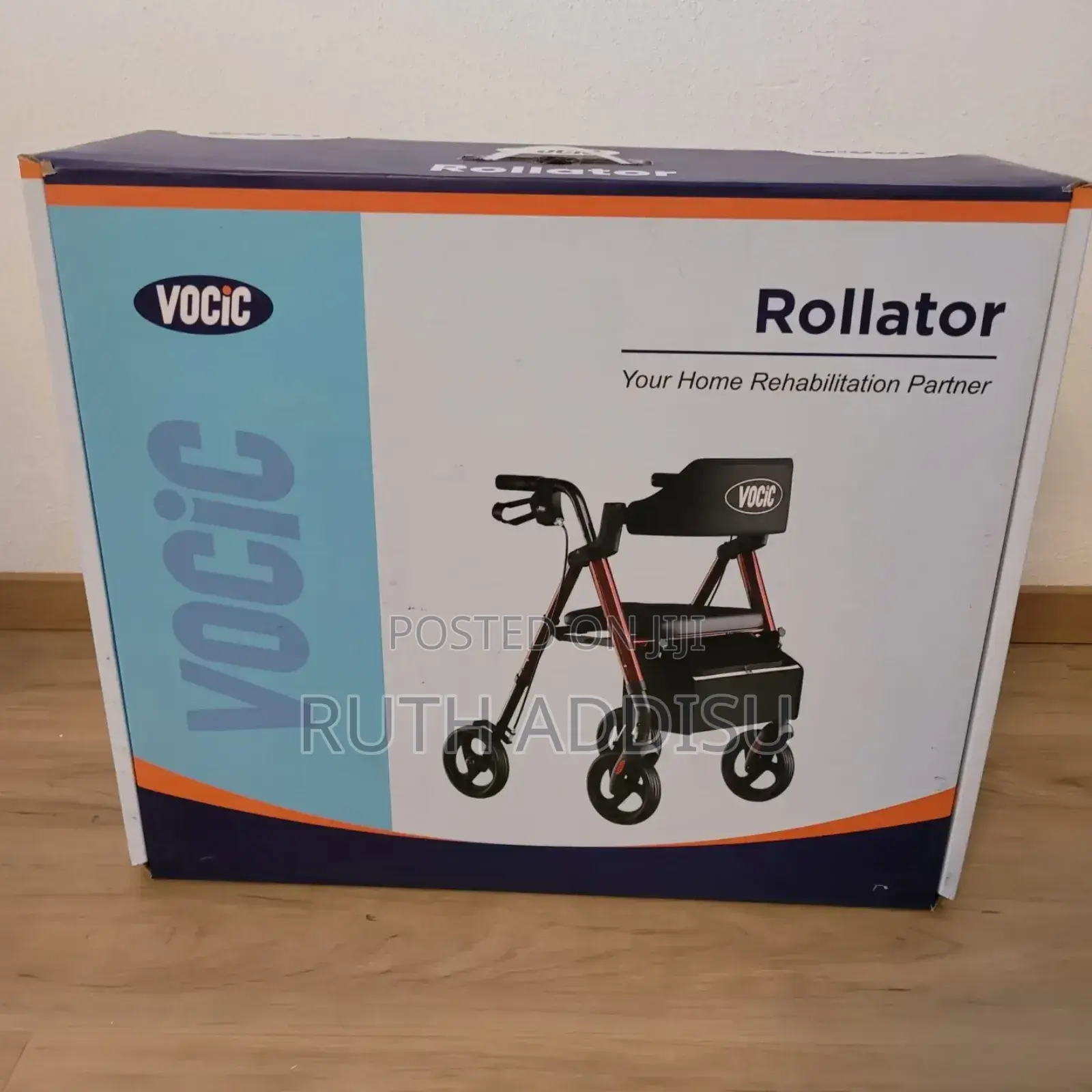 Walker With መቀመጫ ያለው ተጣጣፊ የአውሮፖ ወከር ጠንካራ ወከር ያሉበት እናደርሳለን