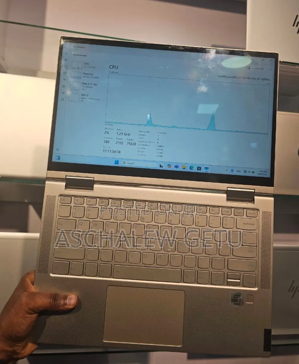 New Laptop Lenovo Yoga 7i 16GB Intel Core I7 SSD 512GB