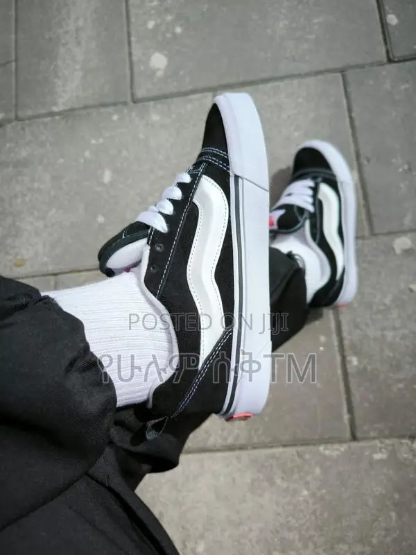 Original Vans Knu Skool ‘Black/White’ WMNS Classic Shoes