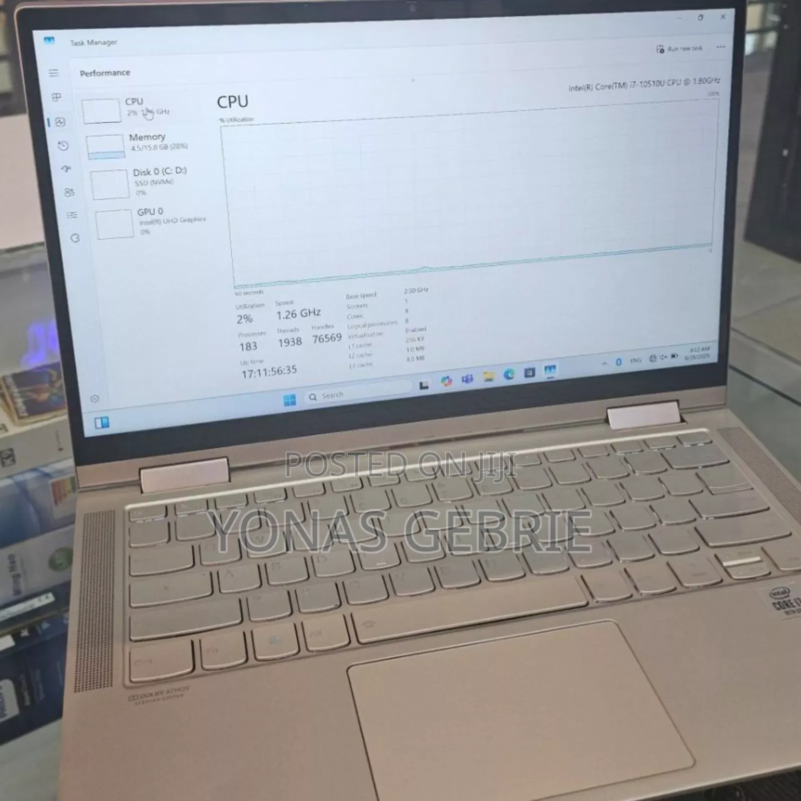 New Laptop Lenovo 16GB Intel Core I7 SSD 512GB