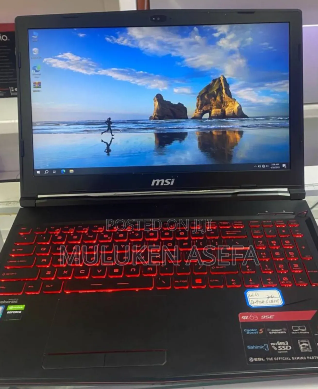 New Laptop MSI GF63 16GB Intel Core I7 SSD 512GB