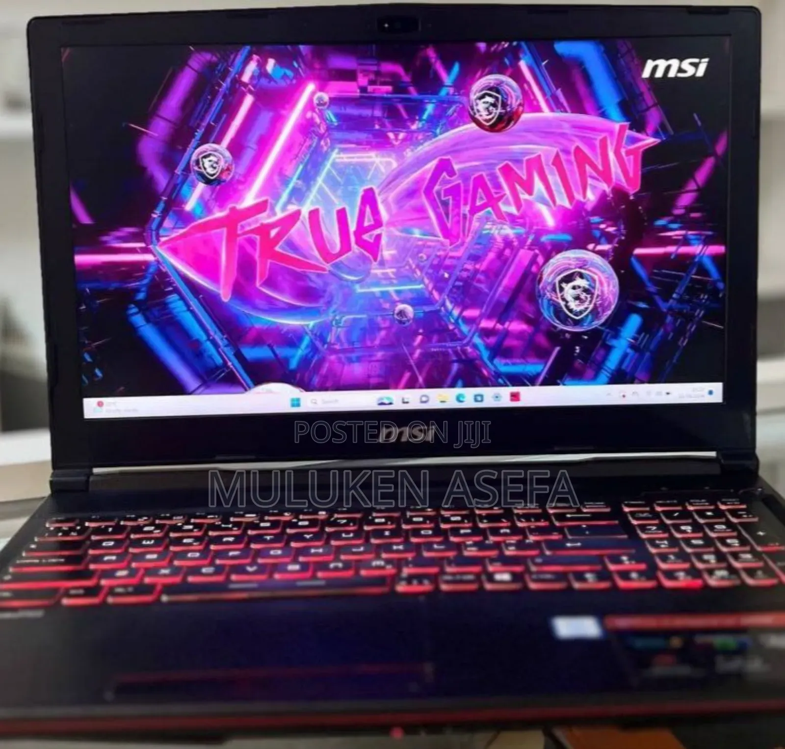 New Laptop MSI GS63 Stealth 8RE 16GB Intel Core I7 HDD 256GB