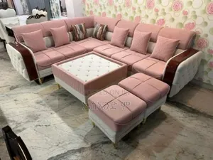 Fabric Sofa Design With Table