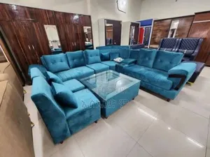 Photo - Belu Wooden L Shaped Sofa With Table