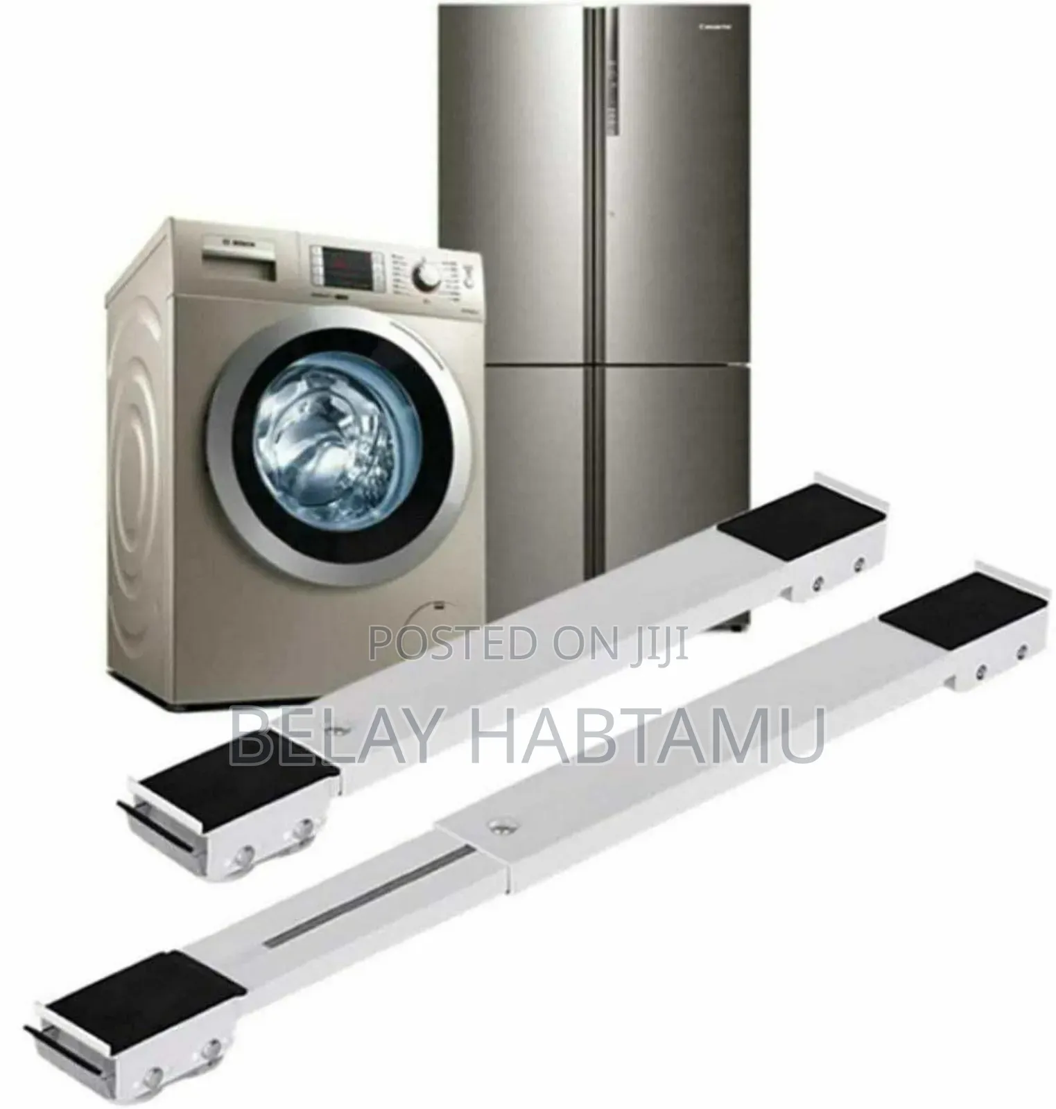 የፍሪጅ ማስቀመጫ/Adjustable Moving Roller Wheels Stand With Brake.