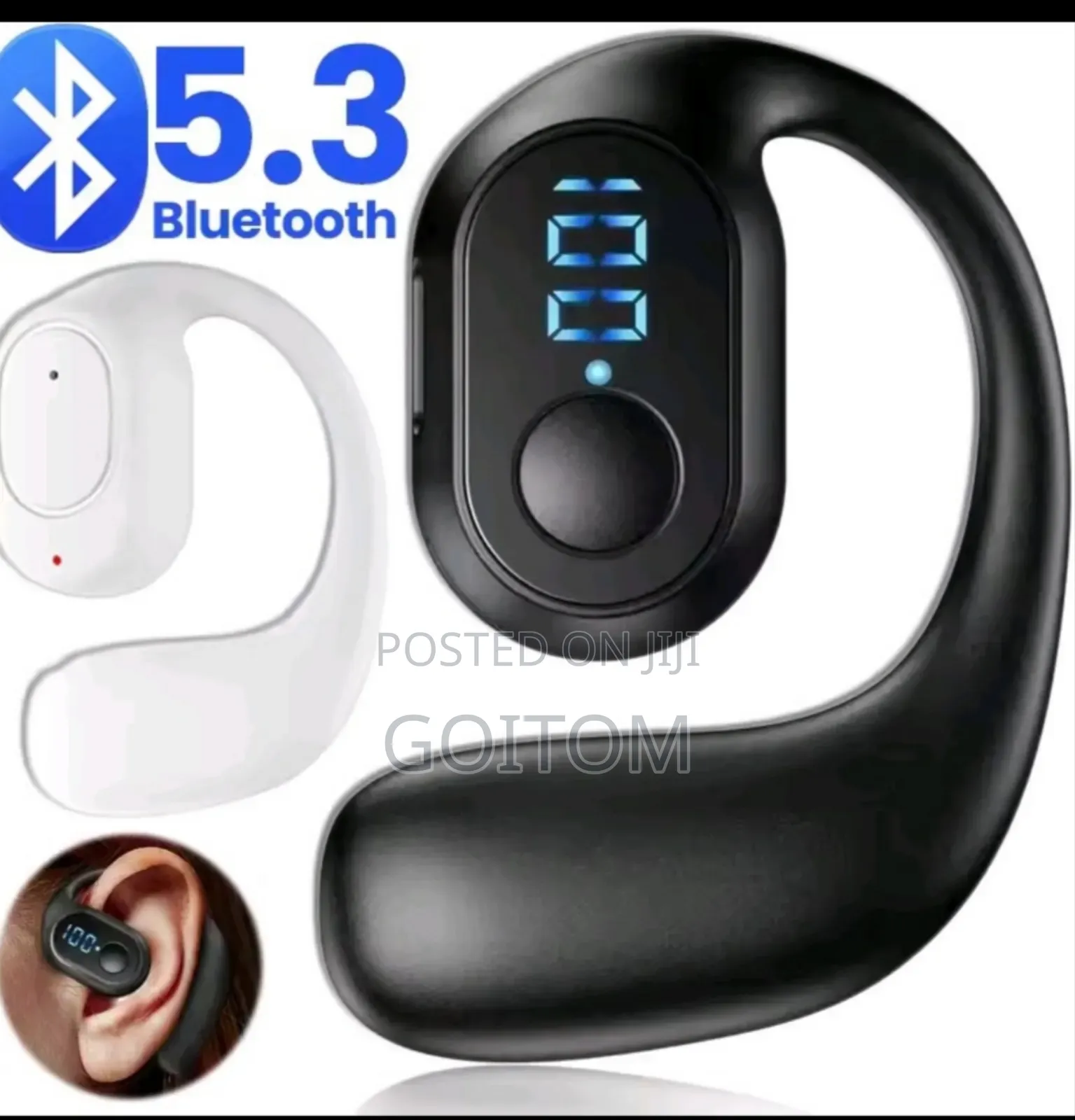 Led Display Bluetooth Earphone በስራ እንቅስቃሴ እናስፖርት ያለመቆራረጥ ፈታ
