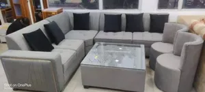 Photo - L Shaped Sofa With Table 2 Kings Seater