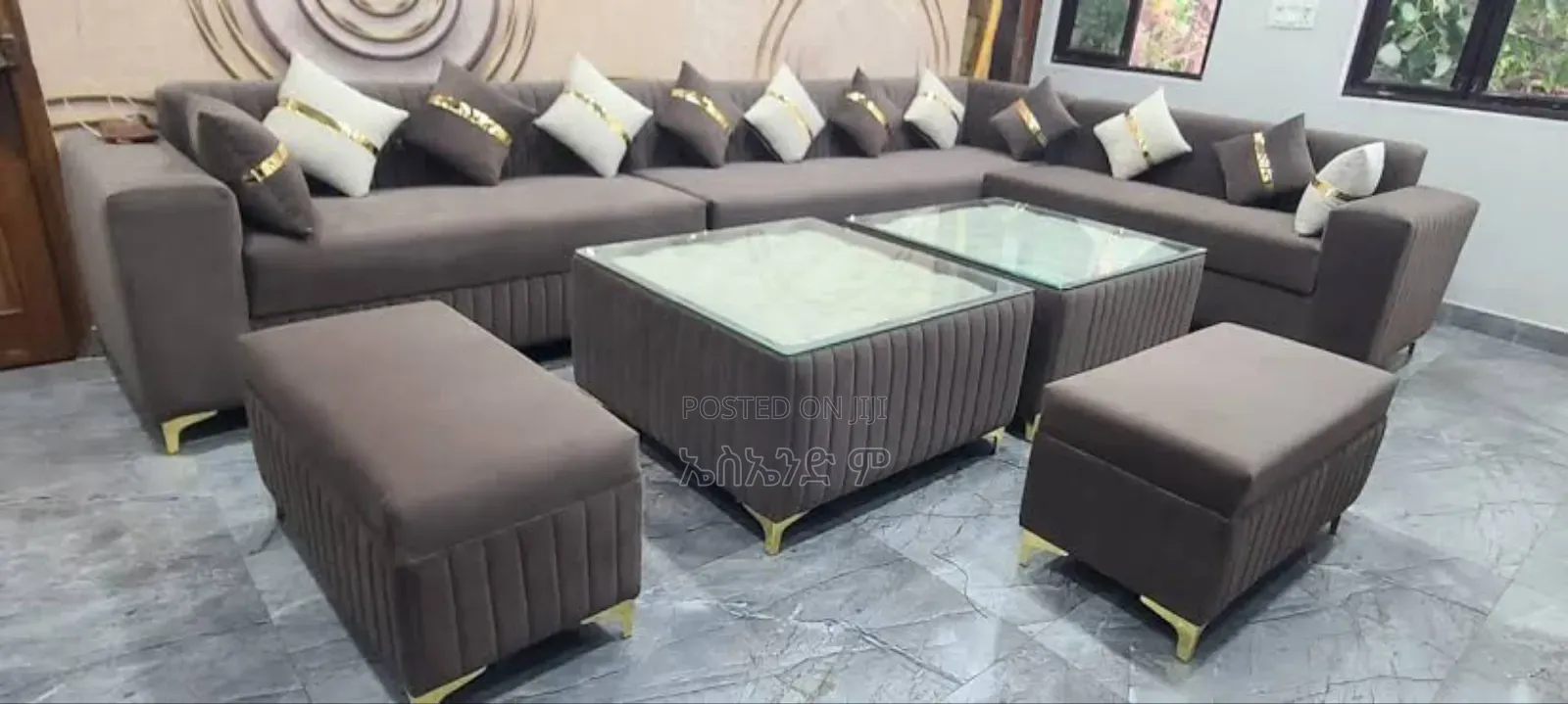 Double Table Sofa Design