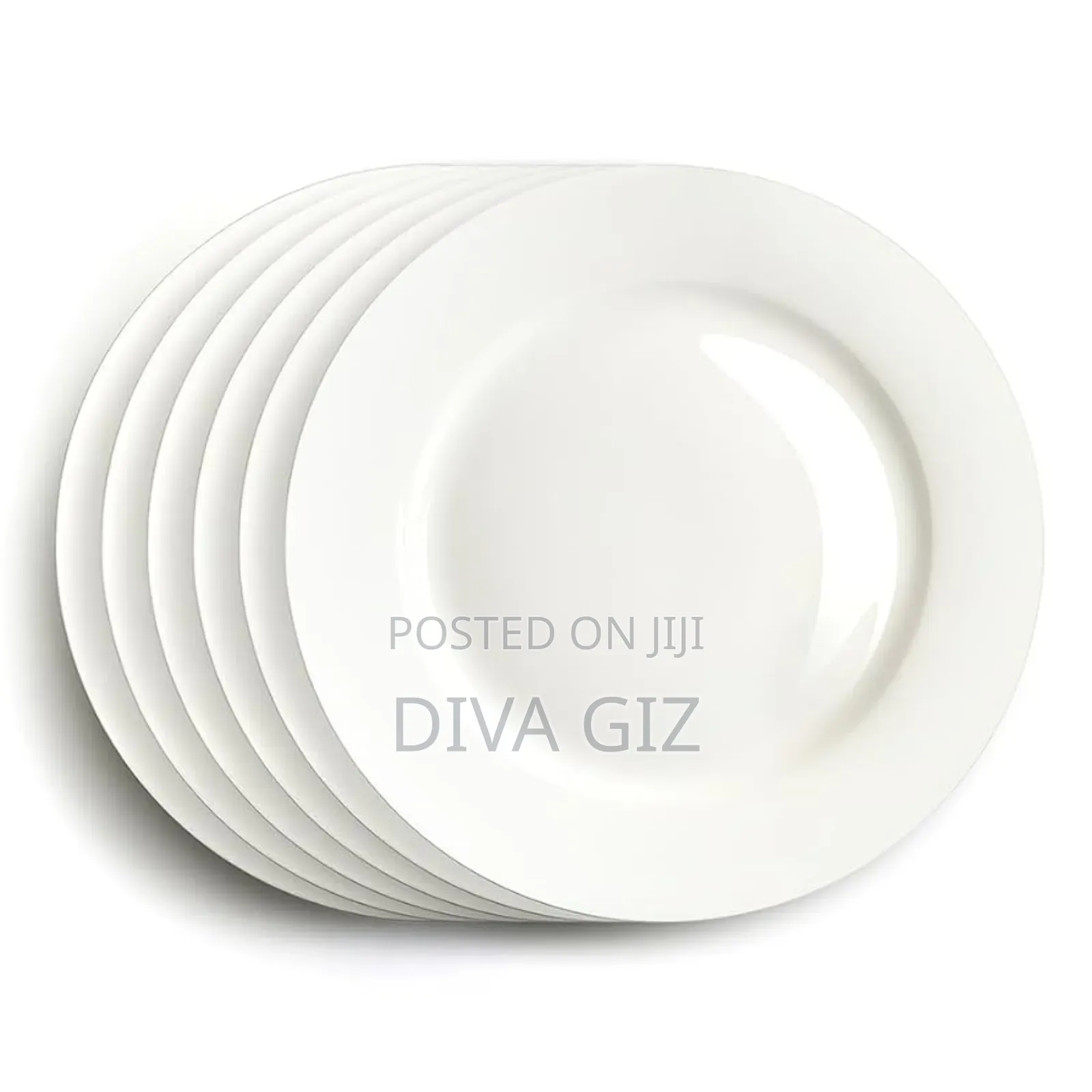 Procelian Dinner Plates .6 Piece. የሸክላ ሰሀኖች