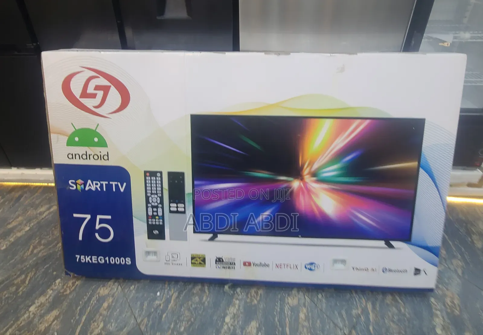 Lj Tv 75 Inch Smart Doubel Glass