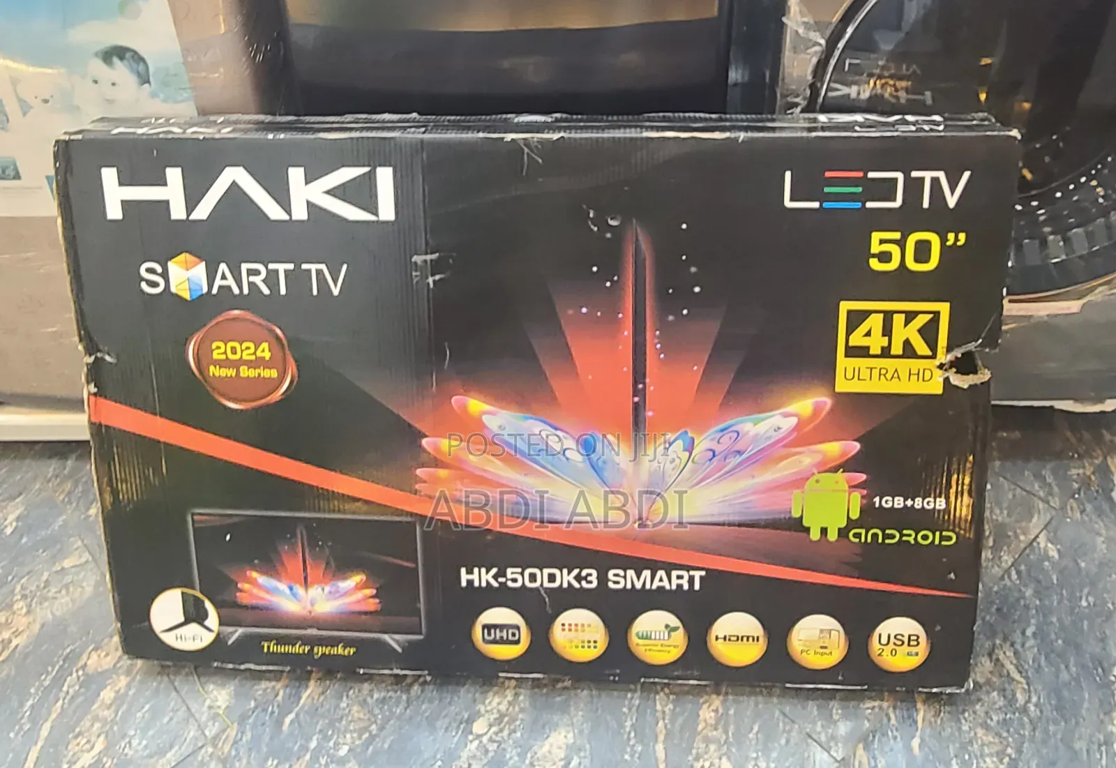 Haki Tv 50 Inch Smart Doubel Glass