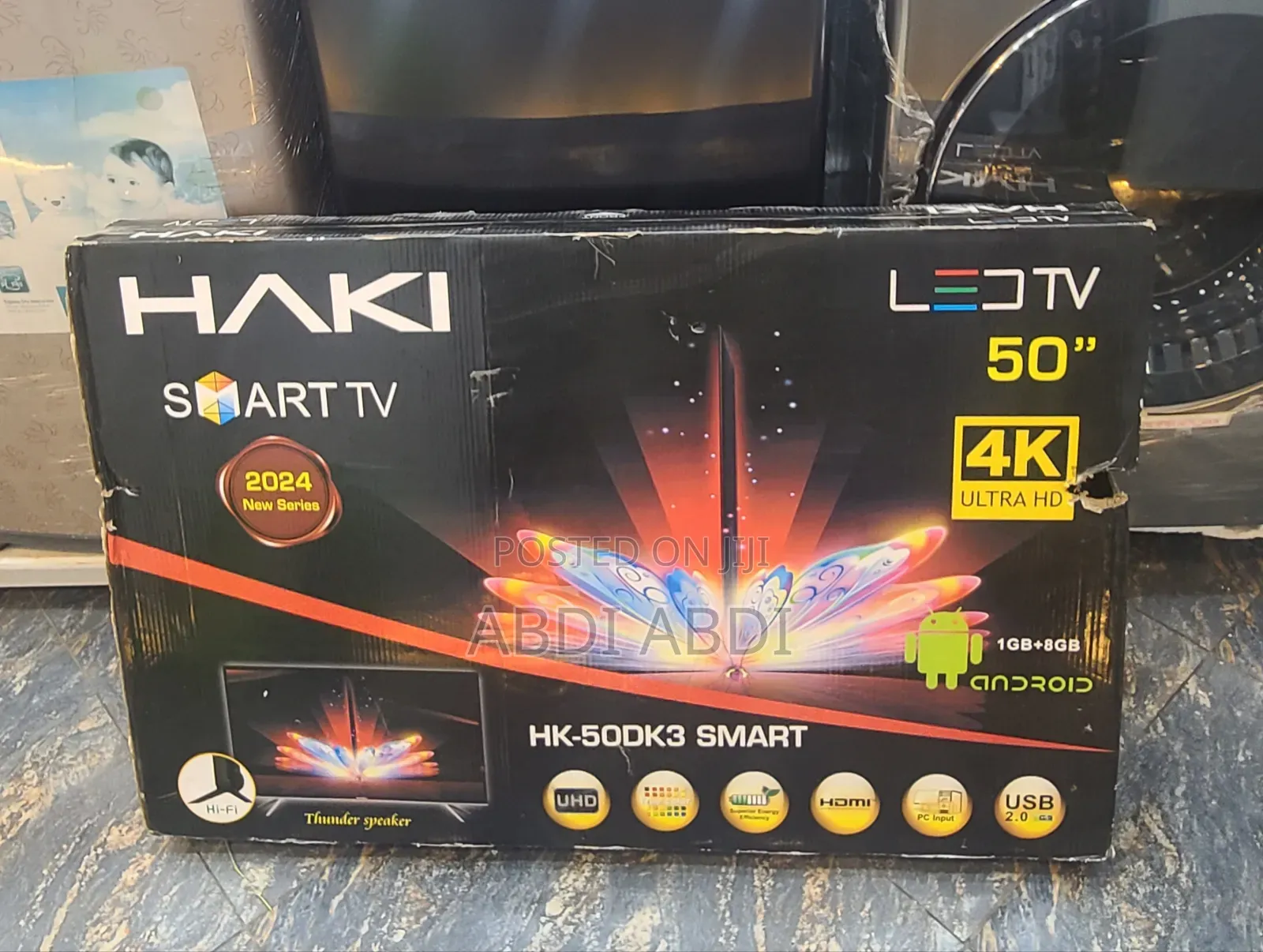 Haki Tv 50 Inch Smart Doubel Glass