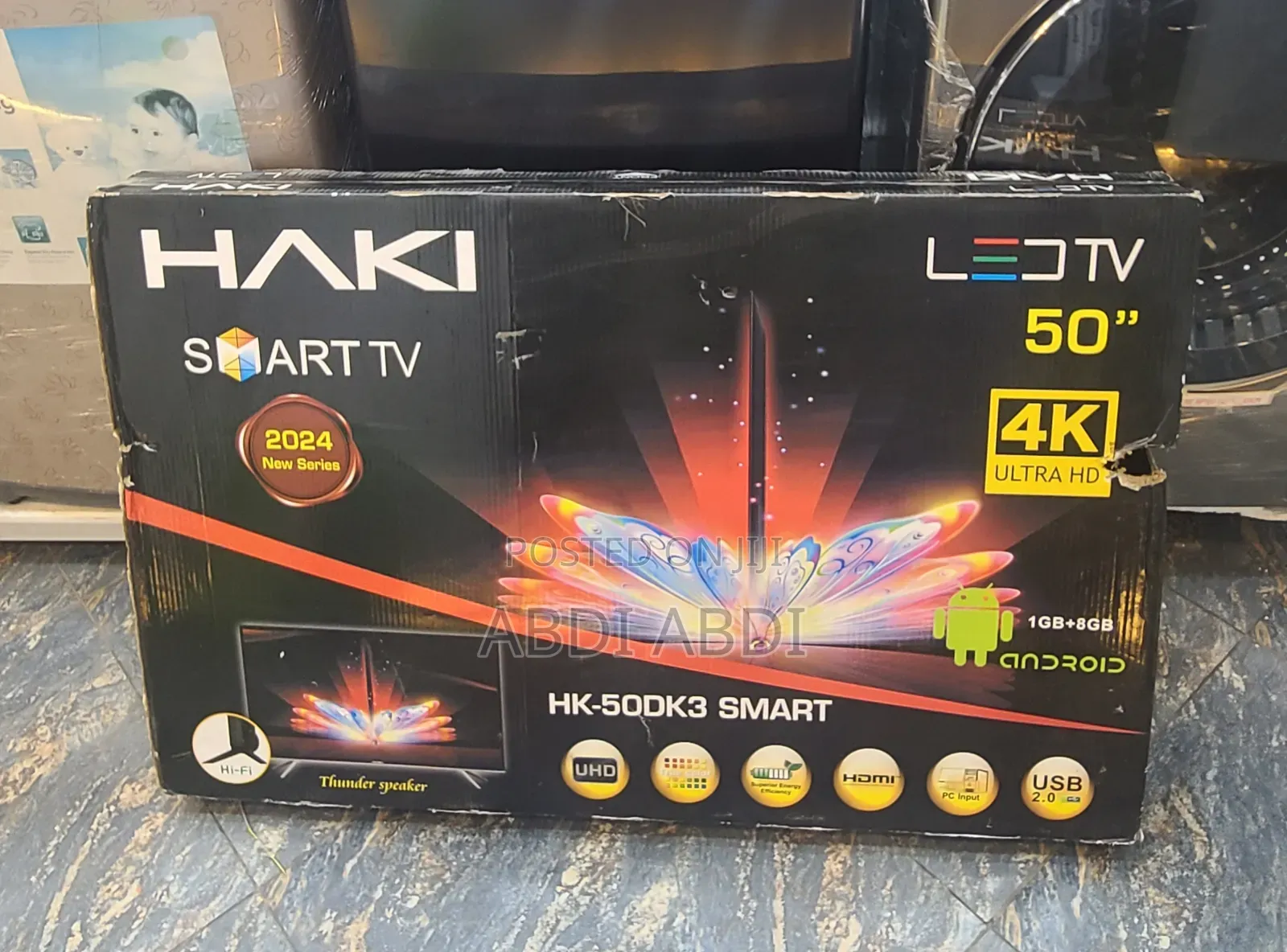 Haki Tv 50 Inch Smart Doubel Glass