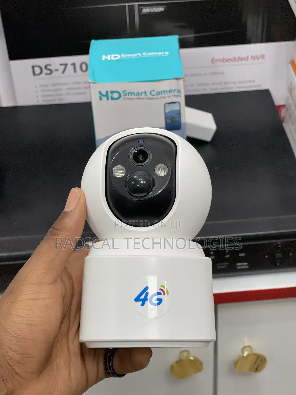 Hd Smart 4g Security Cmera ሲም የሚሰራ ባትሪ ያለው