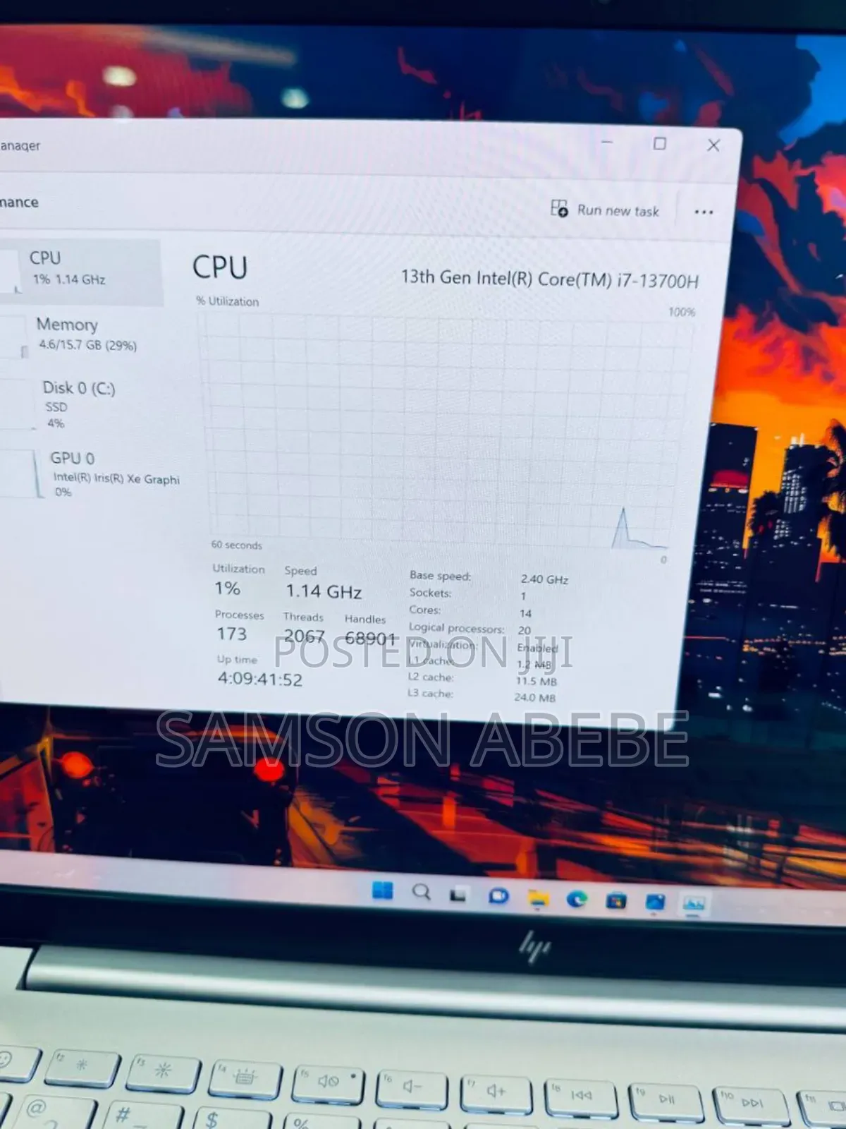 New Laptop HP Pavilion 14 16GB Intel Core I7 SSD 1T