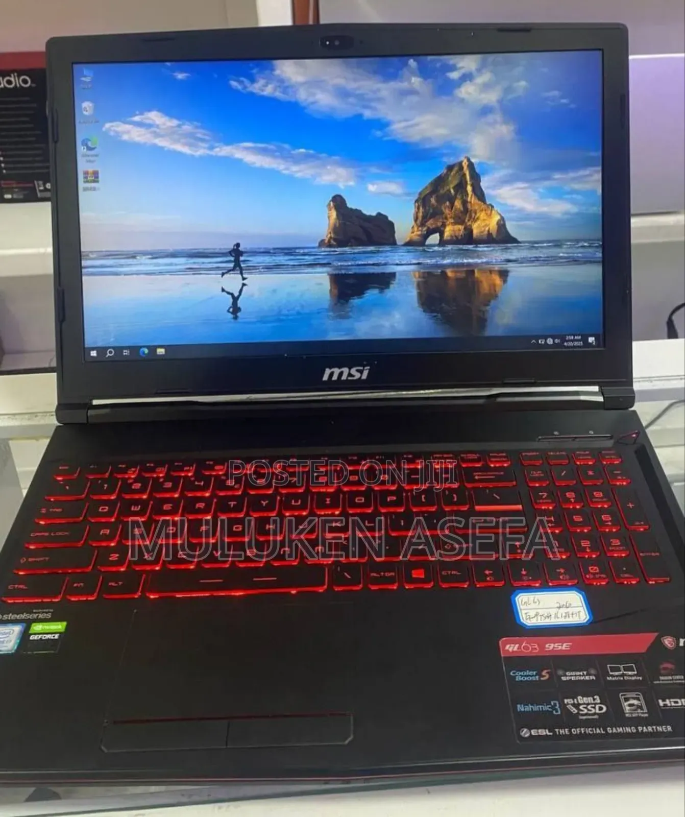 New Laptop MSI GF63 16GB Intel Core I7 SSD 512GB
