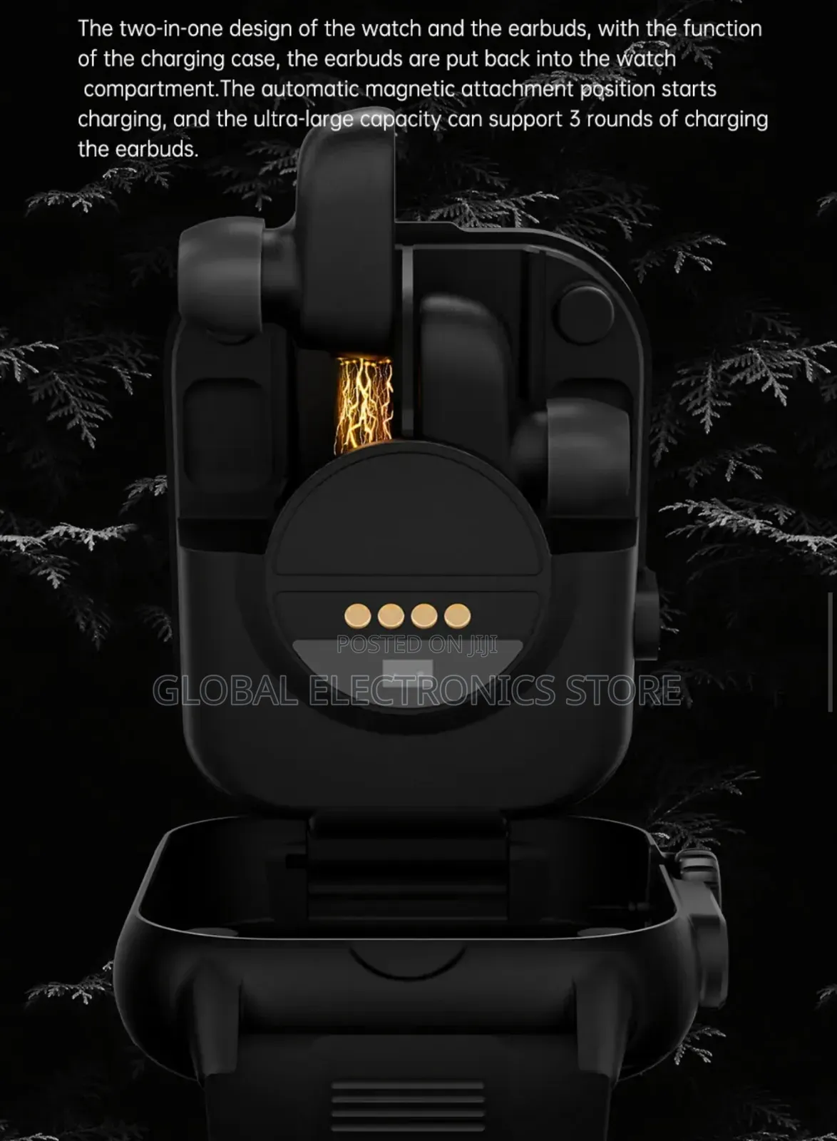 Kalobee America Smart Watch With Earbuds 2 In 1