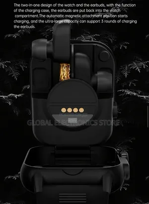 Kalobee America Smart Watch With Earbuds 2 In 1