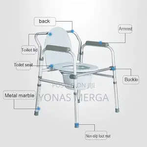 Commode, Adjustable丙د-wide Seat, Bucket And Lidم飛pot Chair