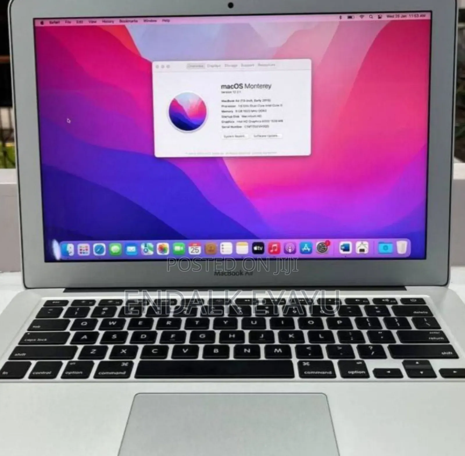 New Laptop Apple MacBook Air 2017 8GB Intel Core I7 SSD 256GB