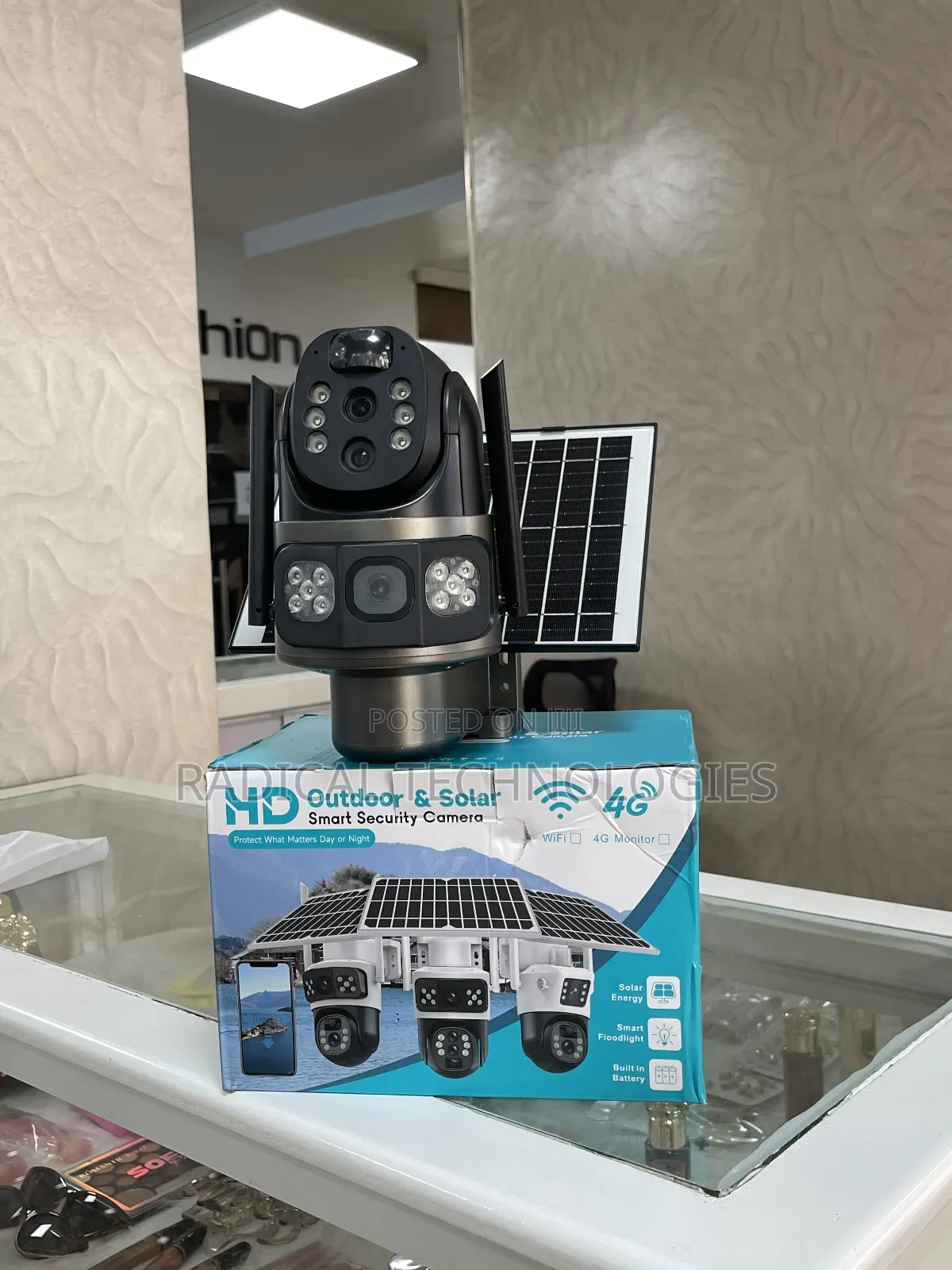 ያለ መብራት ያለ ዋይፋይ የሚሰራ Hd Smart 4g Solar Security Camera