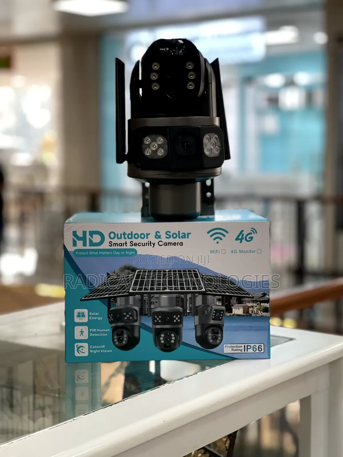 ያለ መብራት ያለ ዋይፋይ የሚሰራ Hd Smart 4g Solar Security Camera
