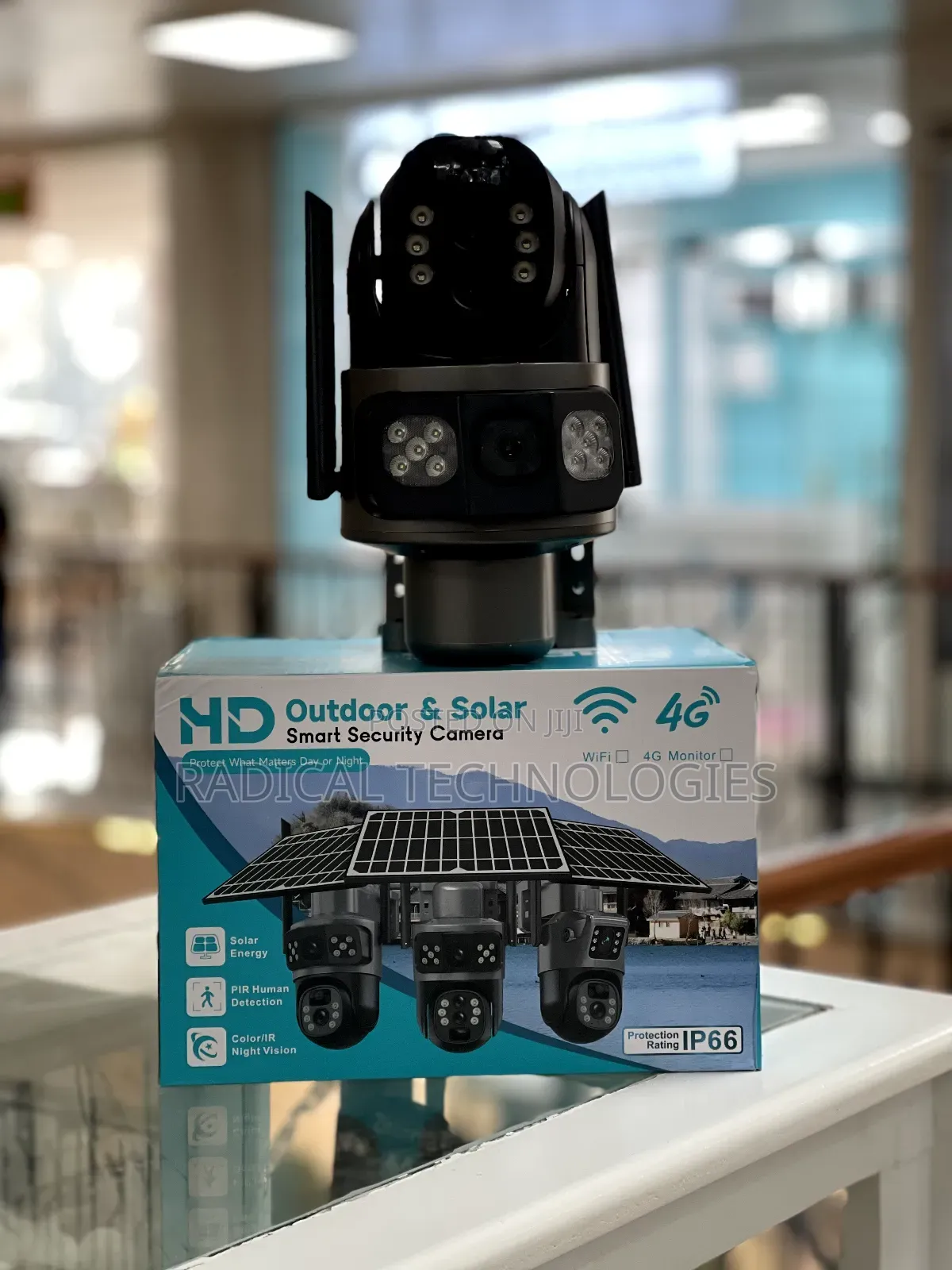 ያለ መብራት ያለ ዋይፋይ የሚሰራ Hd Smart 4g Solar Security Camera