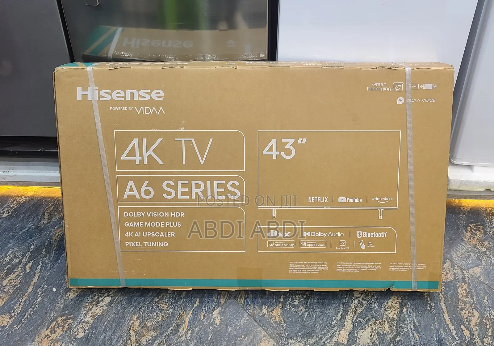 Hisense Tv 43 Inch Smart Vidaa A6 Series