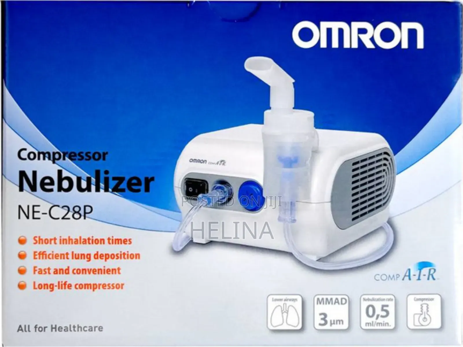 ኦምሮን ነቡላይዘር Omron C28p Nebulizer ለአስምና ለአለርጂ የመተንፈሻ ማሽን