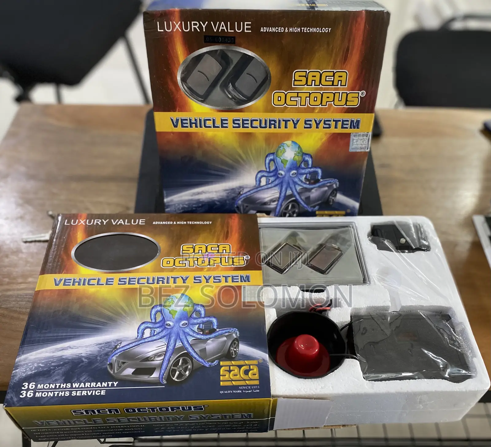 መኪናዎን በኦሪጅናል ዘመናዊ ቴክኖሎጂ ይጠብቁ Saca Octopus Vehicle Security