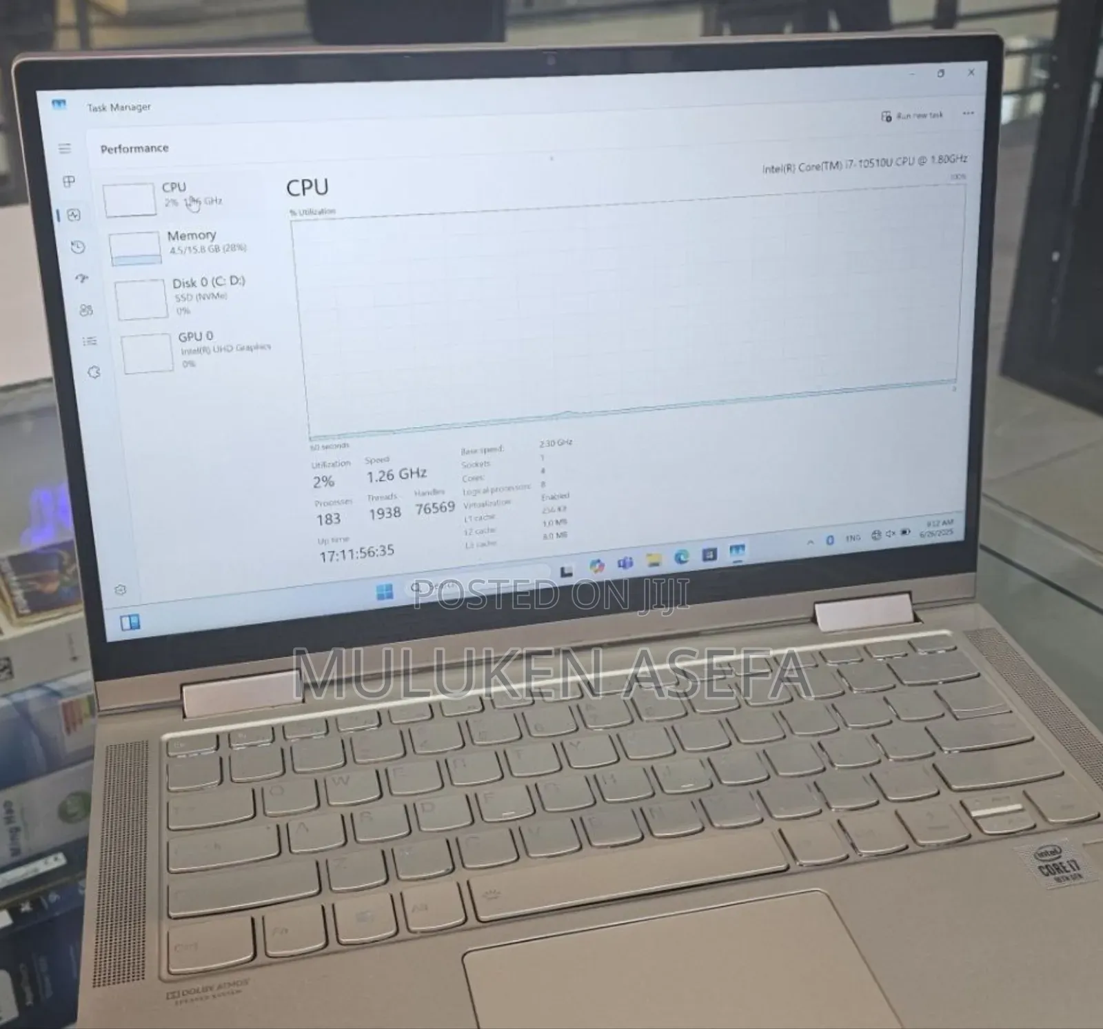 New Laptop Lenovo Yoga C740 16GB Intel Core I7 SSD 512GB