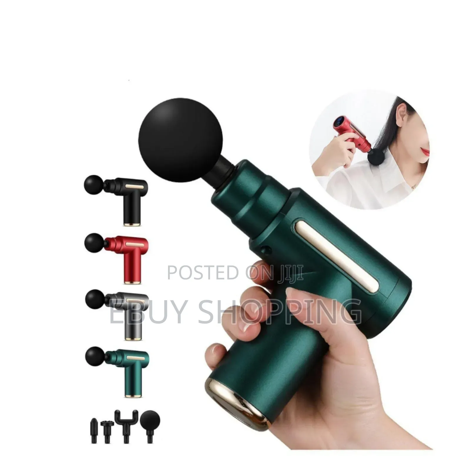**4 Attachment Massage Gun – Ultimate Muscle Relaxation**