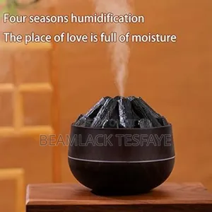 በኤሌክትሪክ የሚሰራ Flame Diffuser (Charcoal Fire Humidifier)