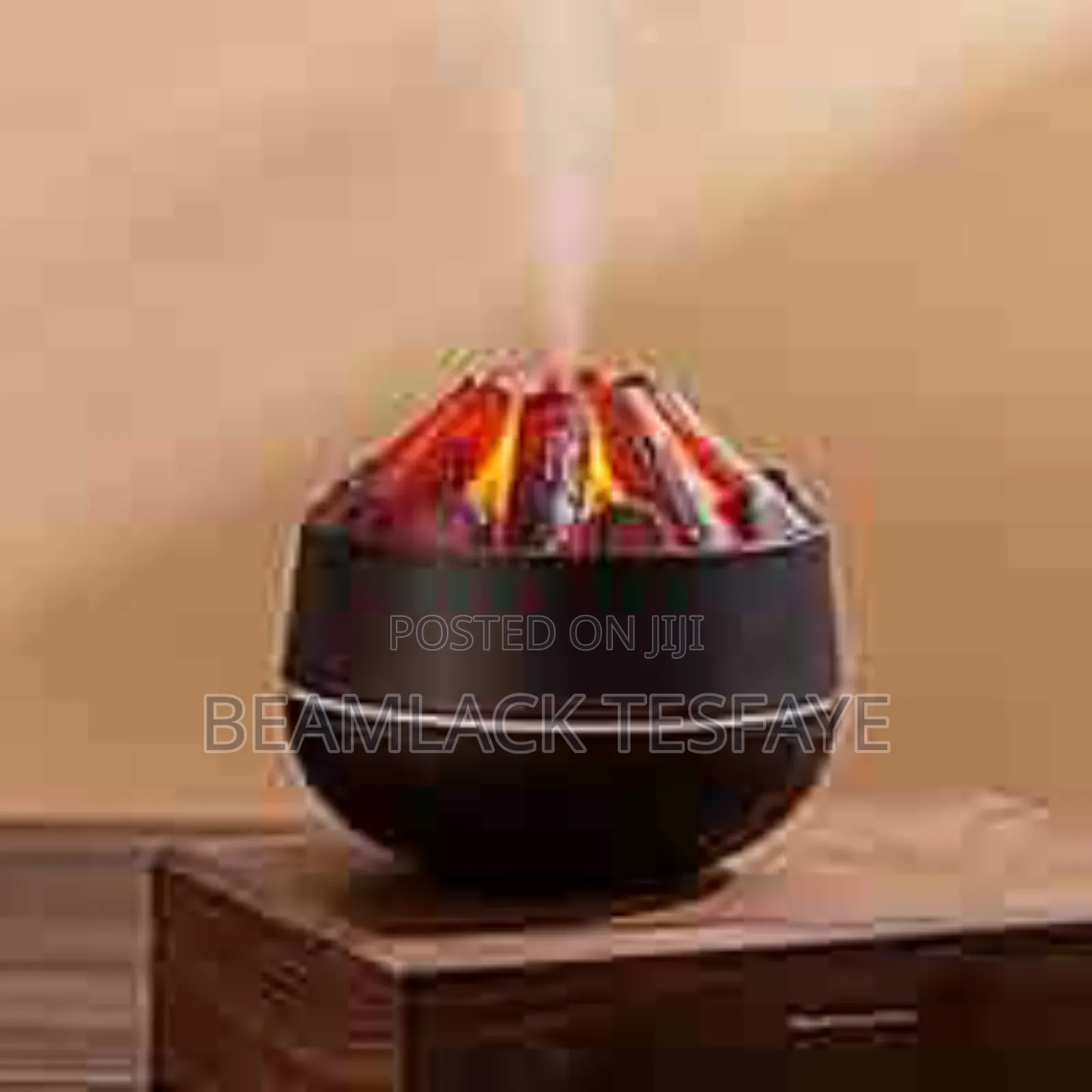 በኤሌክትሪክ የሚሰራ Flame Diffuser (Charcoal Fire Humidifier)
