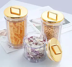 3 Pieces Set Acrylic Canister