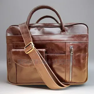 Leather Laptop Sling Bag