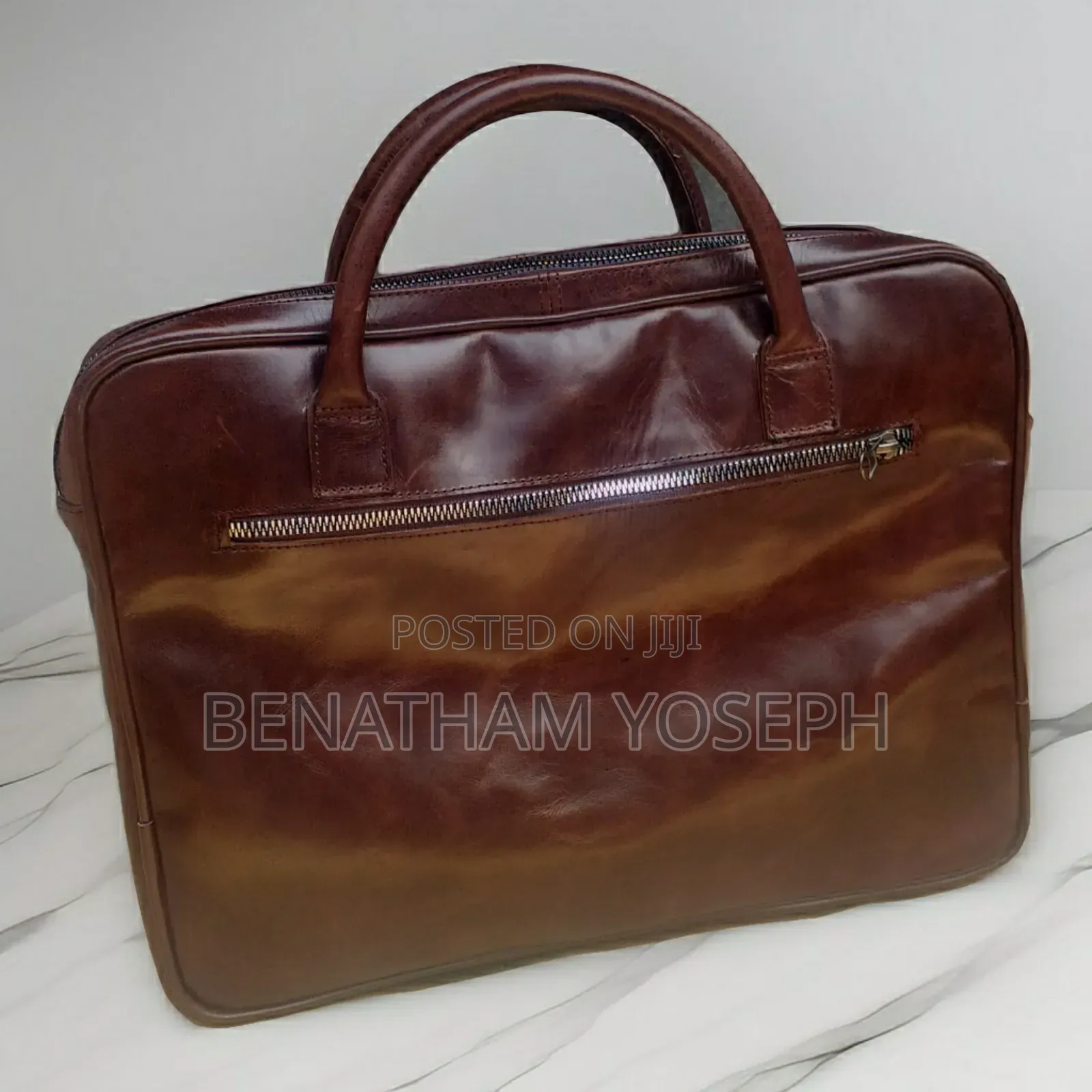 Leather Laptop Sling Bag