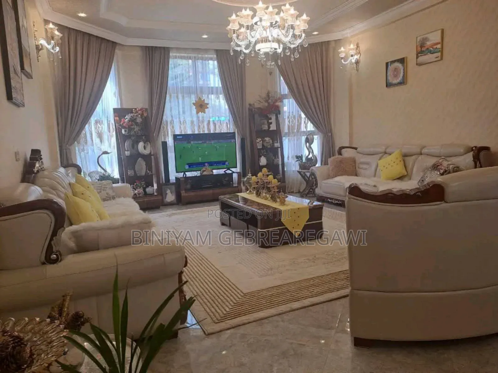 Furnished 5bdrm Apartment in Apartment, Yeka for rent