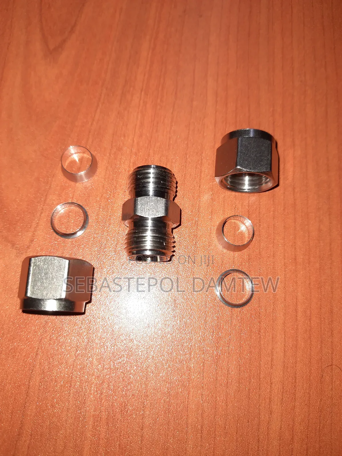 Fitting Connector Stainless Steel /10mm Od/ 2x Ferrule