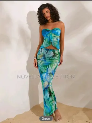 2 Pc Blue Dress (Available on Hand)