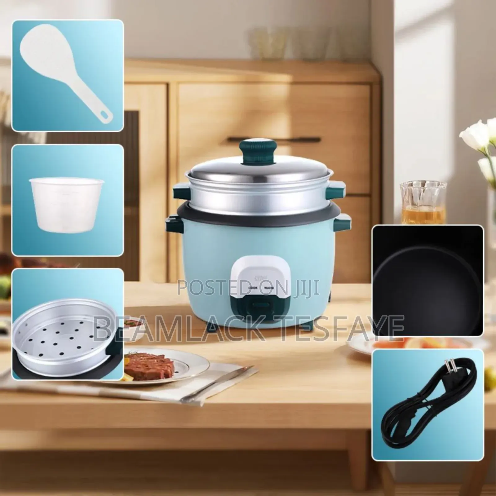 Electric Rice Cooker
Capacity: 2.2 Liter