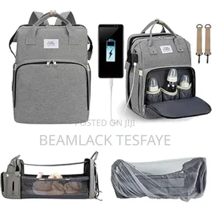 Baby Diaper Bag and Foldable Bed