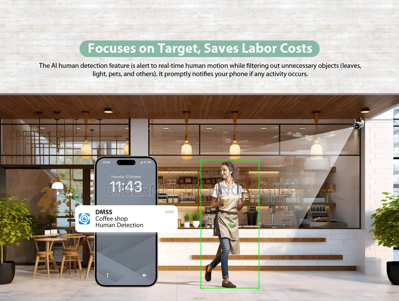 Dahua 4mp Wi-fi Bullet Network Camera