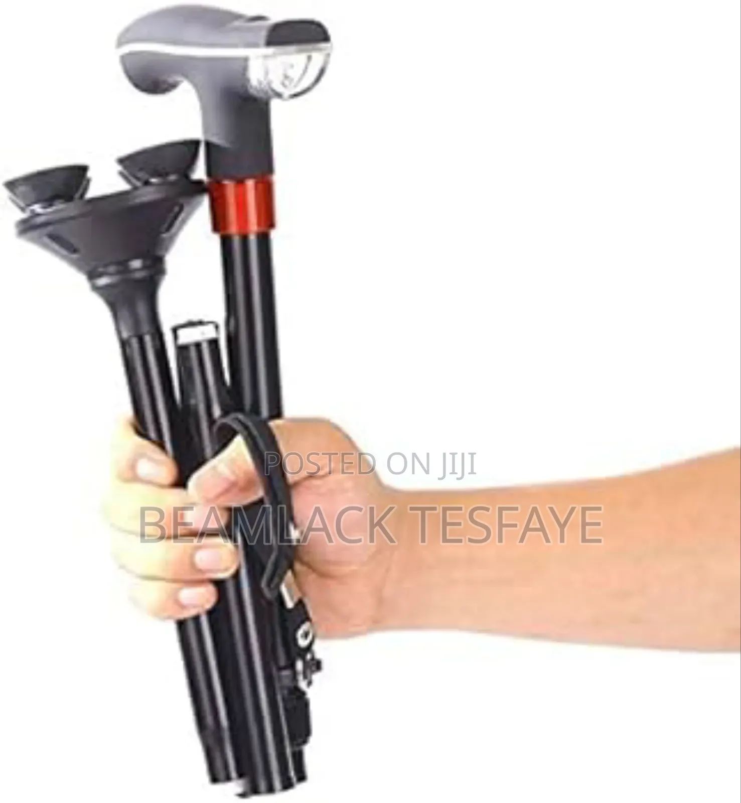 Anti-Slip Walking Stick With Led Light