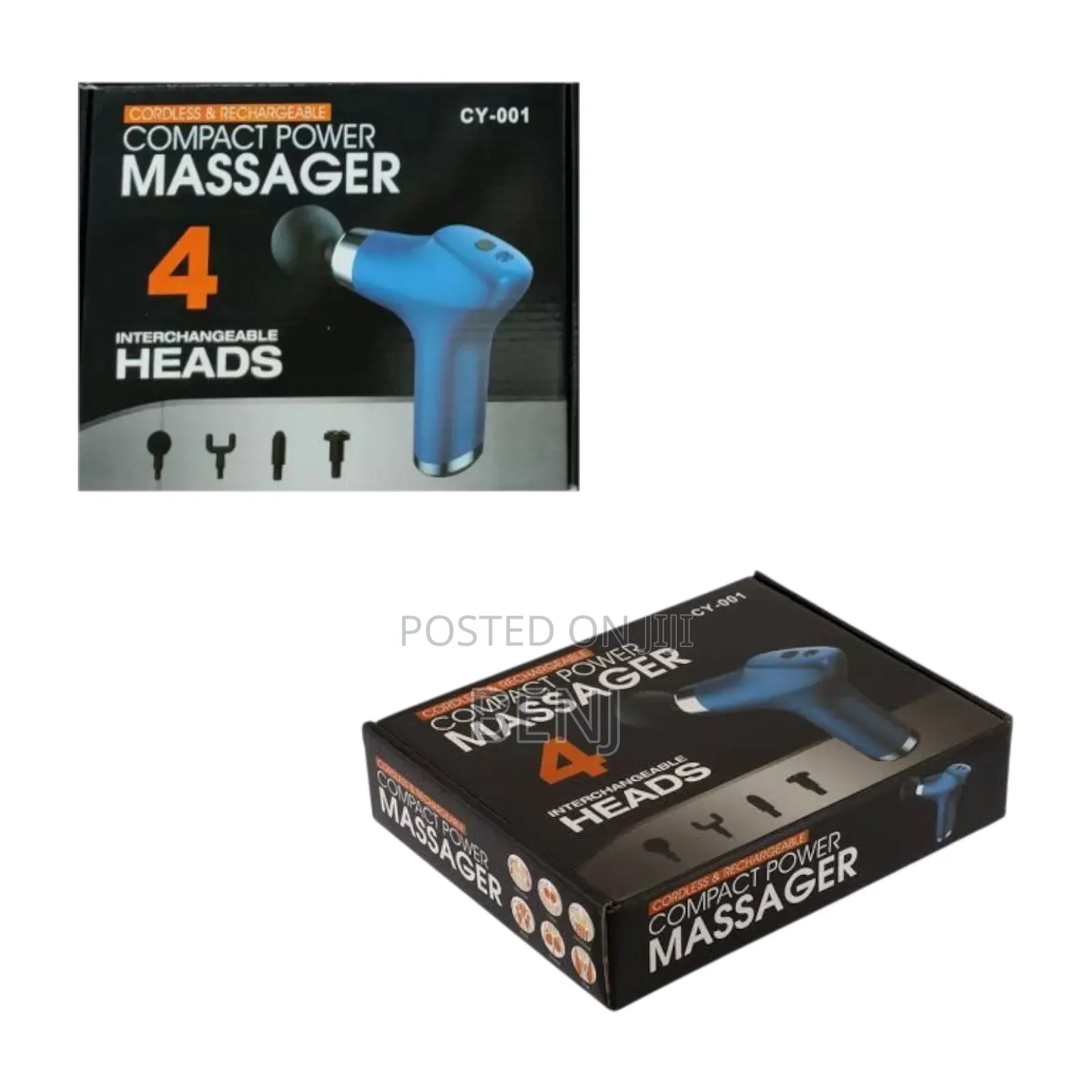 Compact Power Massager Cy-001 | Cordless Gun | Rechargeable