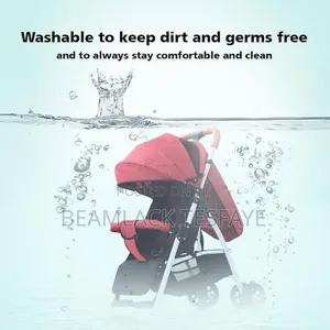 Photo - One Way Foldable Push Baby Stroller-A1-Red