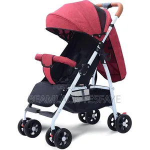 One Way Foldable Push Baby Stroller-A1-Red