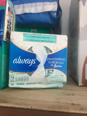 Always Sanitary Pads | Pure Cotton | 12 Pads