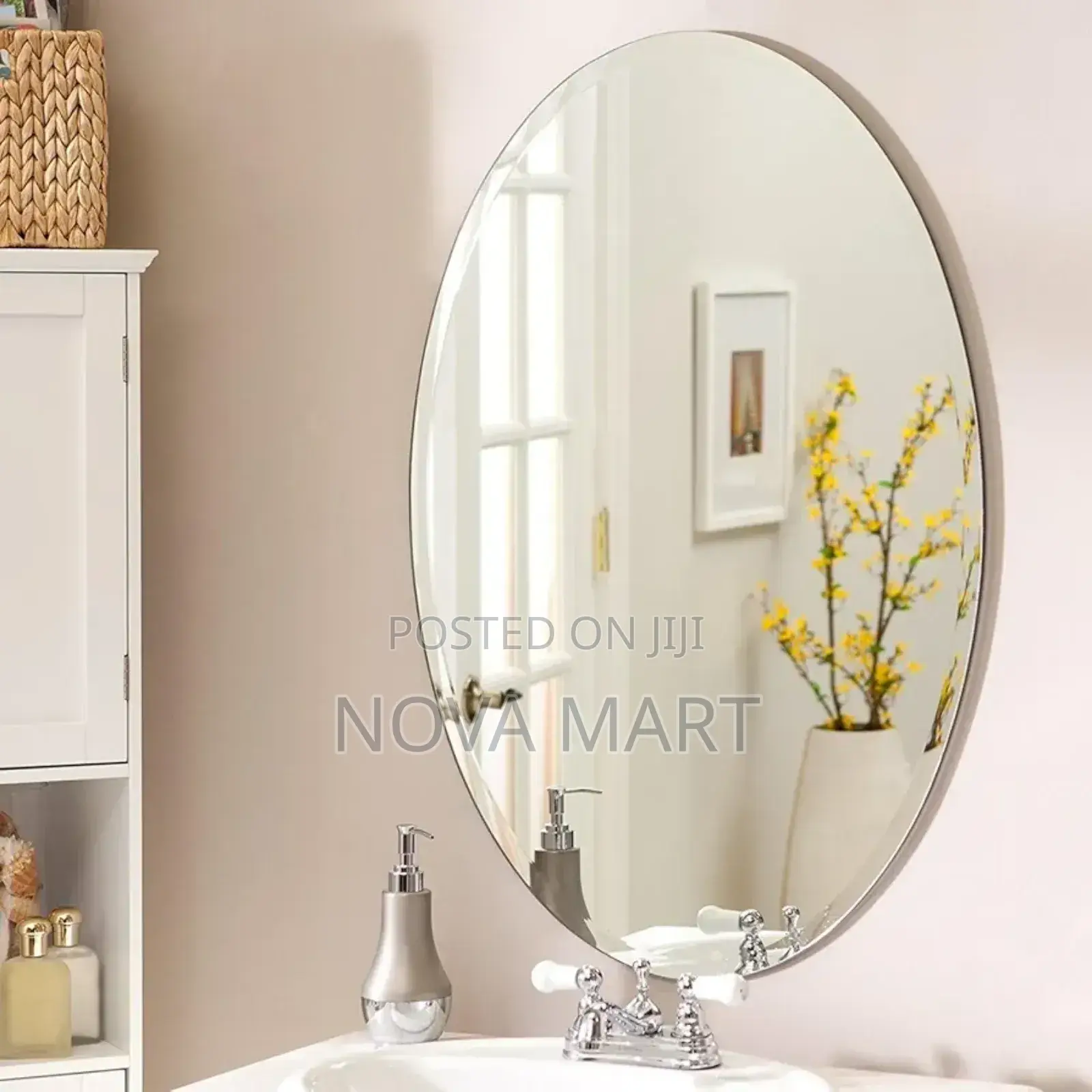 ‎Ovel Shape Sticker Mirror